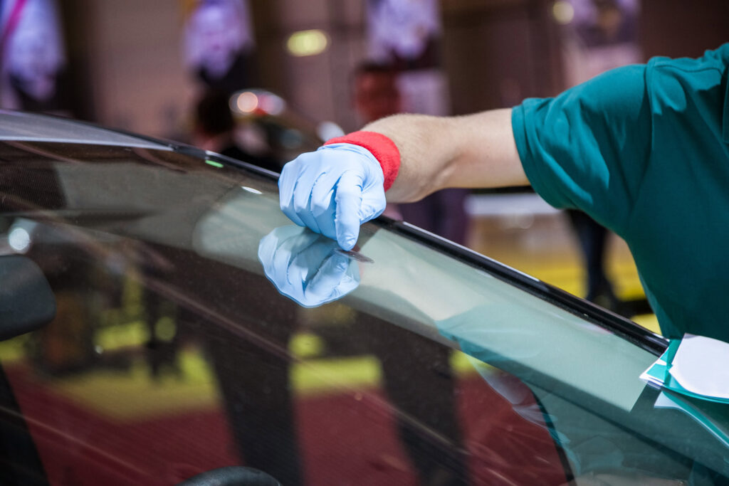 Auto glass background